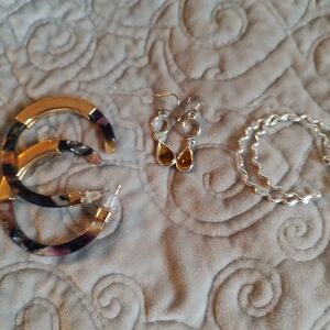 3 Pair Pretty Earrings